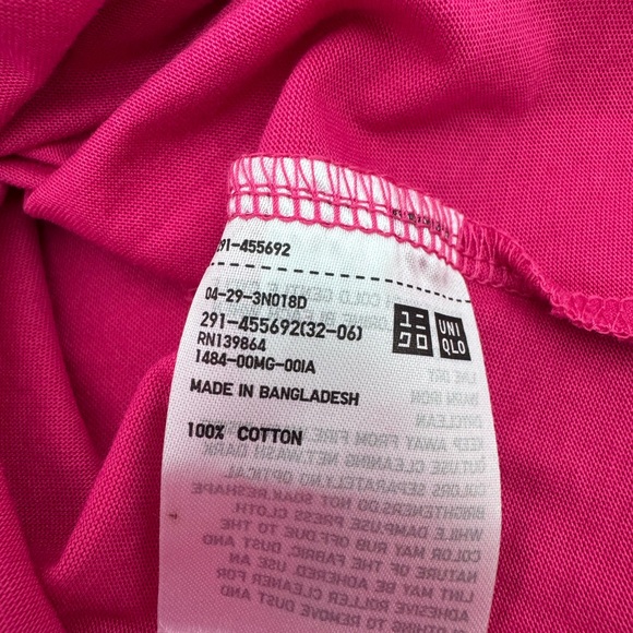 Uniqlo Cotton T shirt dress pink S - Picture 7 of 8